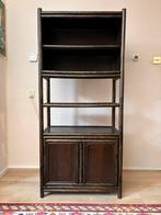 Prachtige Bohemian Rotan boekenkast, Ophalen, 50 tot 100 cm, Zo goed als nieuw, 150 tot 200 cm