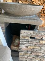 Nieuwe Gashaard in steeneffect kolom met afdekzeil, Tuin en Terras, Ophalen, Nieuw