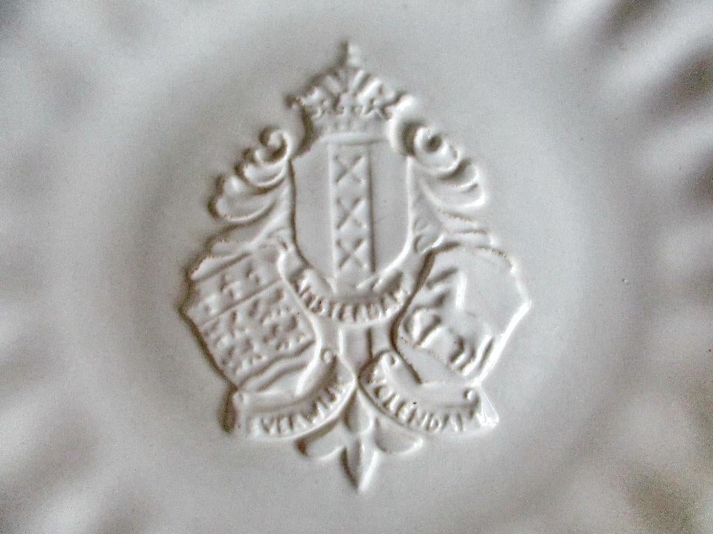 Wandbord schaal de porceleyne fles delft wit de Waal & Co, Ophalen of Verzenden, Overige typen