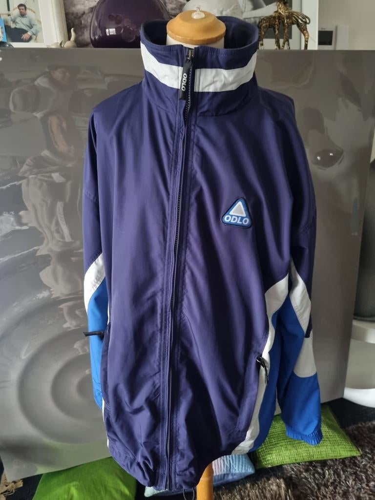 Odlo thermo jas, maat L, blauw, uitmuntende conditie., Maat 52/54 (L), Blauw, Ophalen of Verzenden, Zo goed als nieuw