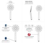 Wenko Handdouche Design 12 Cm 3 Standen Abs Wit, Ophalen of Verzenden, Nieuw, Douche