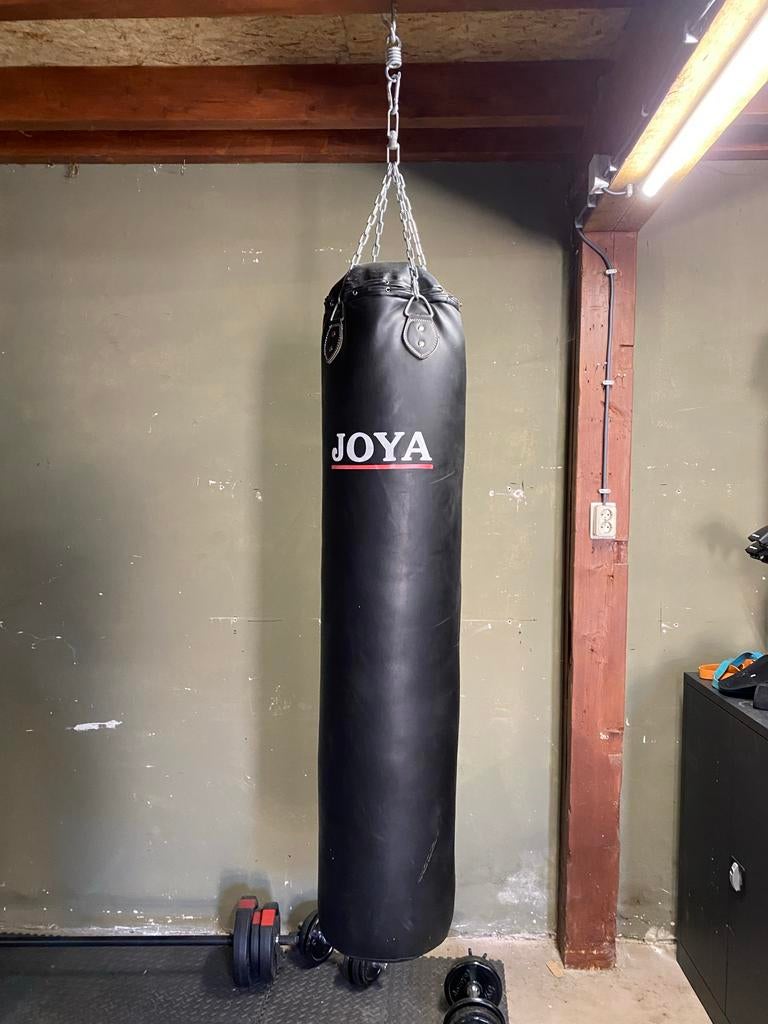 Joya bokszak mét handschoenen en toebehoren, Sport en Fitness, Boksen, Ophalen, Gebruikt, Bokszak
