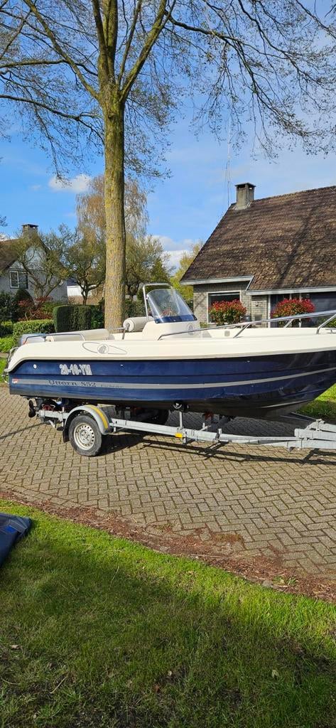 Uttern S52 Exclusive consoleboot met 55pk Mercury buitenboo, Watersport en Boten, Speedboten, Gebruikt, 3 tot 6 meter, Benzine