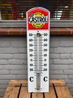 Vintage Castrol Emaille Thermometer, Ophalen of Verzenden