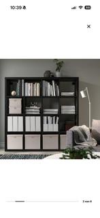 Kallax kast zwart ikea, Ophalen, Gebruikt, 50 tot 100 cm, Minder dan 100 cm