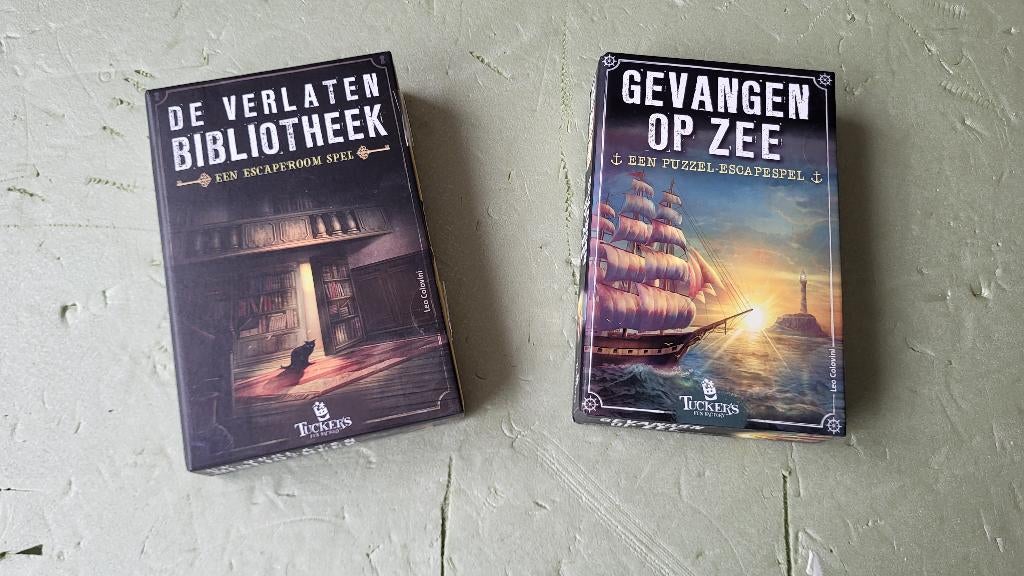 Twee Escape Spellen, Een of twee spelers, Ophalen, Gebruikt, Tuckers Fun Factory