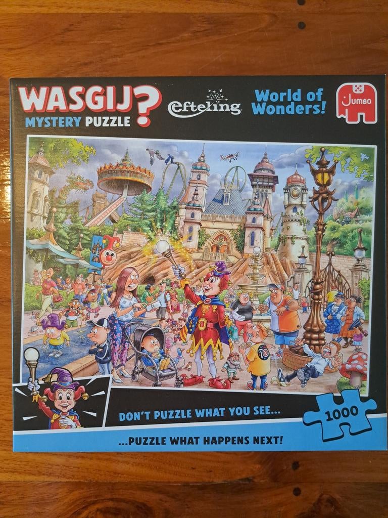 Wasgij puzzel 1000 stukjes Efteling, Ophalen of Verzenden, 500 t/m 1500 stukjes, Zo goed als nieuw