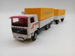 TEKNO VOLVO BAKWAGEN + AANHANGER, Hobby en Vrije tijd, Modelauto's | 1:50, Gebruikt, ., Tekno, Bus of Vrachtwagen