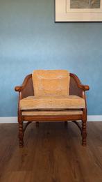 Giorgetti rotan fauteuil met gele kussens, Ophalen