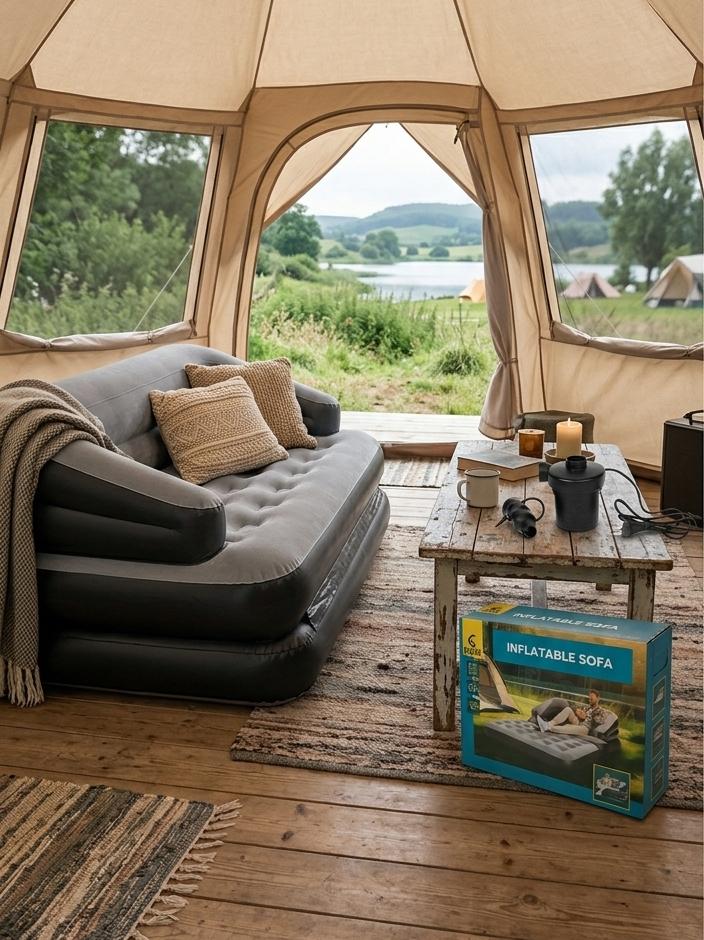 Froyak 2-in-1 Slaapbank-Loungebank, Ophalen of Verzenden, Zo goed als nieuw