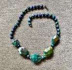 Halsketting, Ophalen of Verzenden, Blauw, Overige materialen