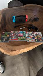 Nintendo Switch met 5 spellen, Avontuur en Actie, Ophalen of Verzenden, Zo goed als nieuw, 3 spelers of meer