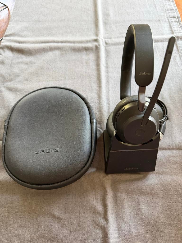 Jabra Evolve2 65 Headset - Zo goed als nieuw, Ophalen of Verzenden, Zo goed als nieuw, Draadloos, Over-ear