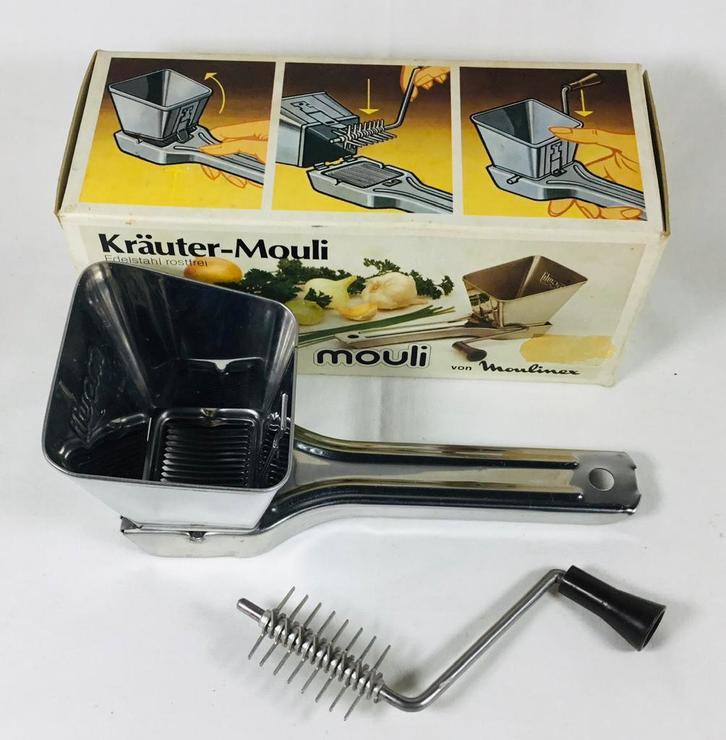 Moulinex 455 Mouli Vintage kruidenmolen ALS NIEUW, Huis en Inrichting, Keuken | Keukenbenodigdheden, Zo goed als nieuw, Verzenden