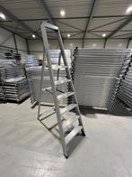 Nieuwe Aluminium Bordestrap 6 Treden, Ophalen of Verzenden, Nieuw, Trap, 2 tot 4 meter