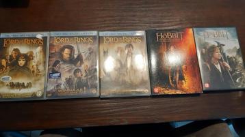 DVD's Lord of the Rings en the Hobbit beschikbaar voor biedingen