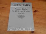 Vieuxtemps - sonate b dur op. 36 - Viola / piano, Muziek en Instrumenten, Bladmuziek, Gebruikt, Ophalen of Verzenden, Artiest of Componist