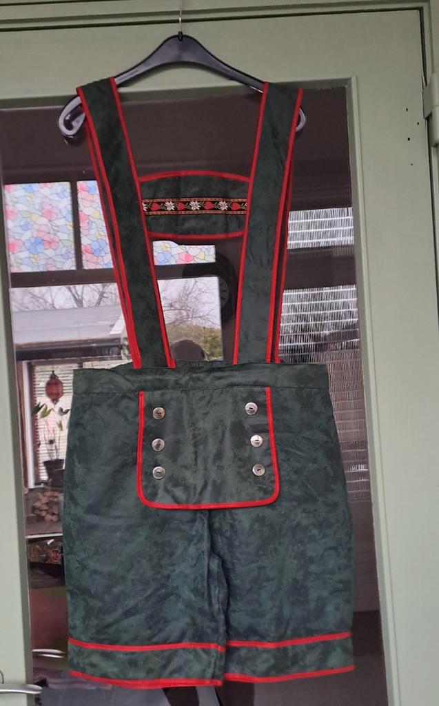 Carnaval lederhose, Kleding | Heren, Carnavalskleding en Feestkleding, Zo goed als nieuw, Kleding, Carnaval, Maat 52/54 (L), Ophalen of Verzenden