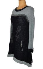 Save the Queen jurkje, jurk, zwart/grijs, Mt. S, Verzenden, Zwart, Save the Queen, Zo goed als nieuw