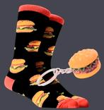 HAMBURGER SOKKEN (UNISEX) + SLEUTELHANGER HAMBURGER, Ophalen of Verzenden, Nieuw