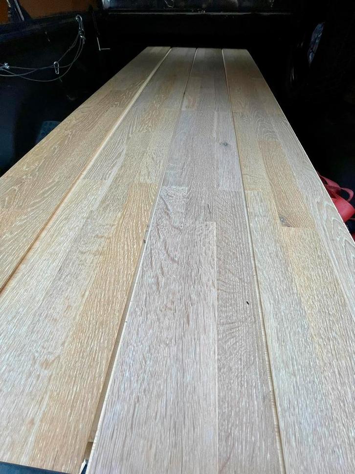 Eiken vloer, Huis en Inrichting, Stoffering | Vloerbedekking, Zo goed als nieuw, Parket, 75 m² of meer, Ophalen of Verzenden