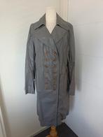 Vintage Turnover Trenchcoat Maat 40, Maat 42/44 (L), Grijs, Gedragen, Turnover