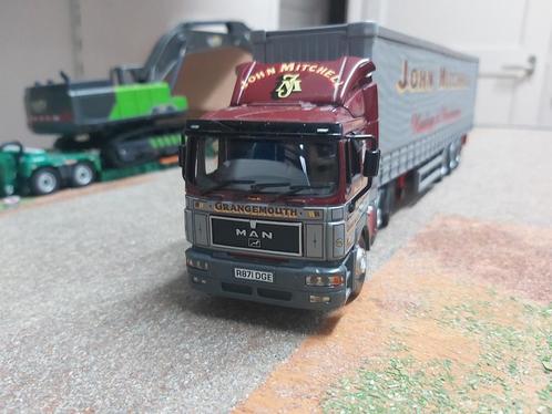 MAN met huiftrailer corgi, Hobby en Vrije tijd, Modelauto's | 1:50, Zo goed als nieuw, Bus of Vrachtwagen, Corgi, Ophalen of Verzenden