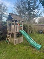 Houten Speeltoren / speeltoestel met Glijbaan, Ophalen, Gebruikt, Glijbaan, Aanbouwonderdeel