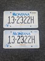 Kentekenplaat SET Montana USA 2 nummerborden nummerplaten VS, Ophalen of Verzenden, Gebruikt, Auto's
