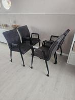 Mooie industriële eetkamerstoelen MXSOFA, Huis en Inrichting, Ophalen, Zo goed als nieuw, Grijs, Vier