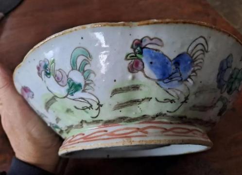 Antieke Chinese Tongzhi Qing-dynastie Kom / Schaal, Antiek en Kunst, Antiek | Schalen, Ophalen of Verzenden