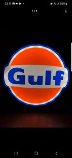 Gulf emeille, Verzamelen, Merken en Reclamevoorwerpen, Ophalen of Verzenden, Lichtbak of (neon) lamp