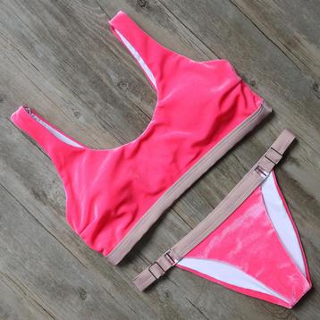 Roze halter push-up bikini (dames vrouwen voorgevormde) beschikbaar voor biedingen