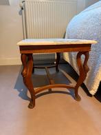 Vintage Belgische Salontafel met Marmer, Antiek en Kunst, Antiek | Meubels | Tafels, Ophalen