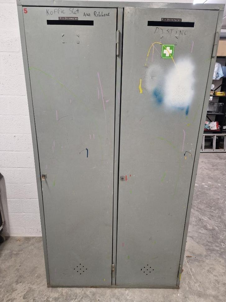 locker kast staal industrieel, Huis en Inrichting, Kasten | Lockerkasten, Gebruikt, Ophalen
