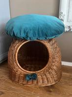 Mooie rieten kattenmand / nieuwe kussen, Dieren en Toebehoren, Kattenmanden, Ophalen, Zo goed als nieuw