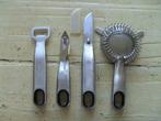 4 Delige RVS barset leuk voor bij je cocktail shaker, Ophalen of Verzenden, Gebruikt