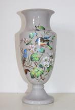 Prachtige antieke hand beschilderde glazen vaas, Antiek en Kunst, Ophalen