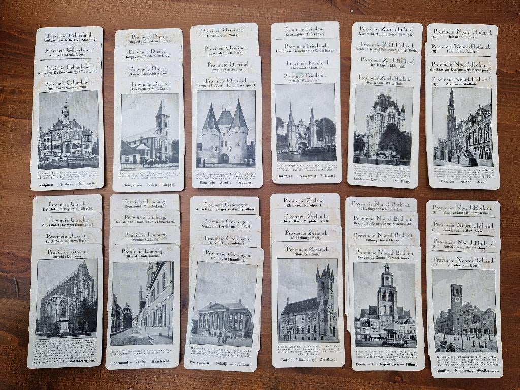 Hollandsch Steden Kwartet uit 1925 – Spear’s Spelen, Verzamelen, Speelkaarten, Jokers en Kwartetten, Gebruikt, Kwartet(ten), Ophalen of Verzenden