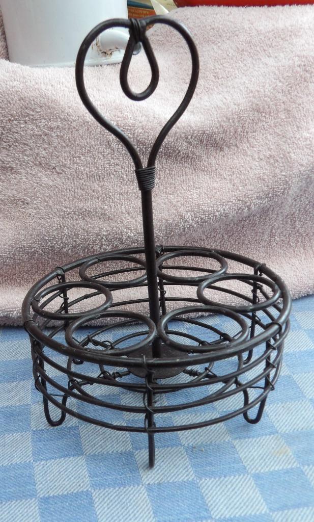 eierrekje/ rekje tbv eieren/ keukenrekje metaal, Antiek en Kunst, Curiosa en Brocante, Ophalen of Verzenden