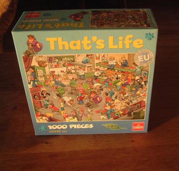 complete 1000 st. puzzel That's Life Pub cafe van Goliath beschikbaar voor biedingen