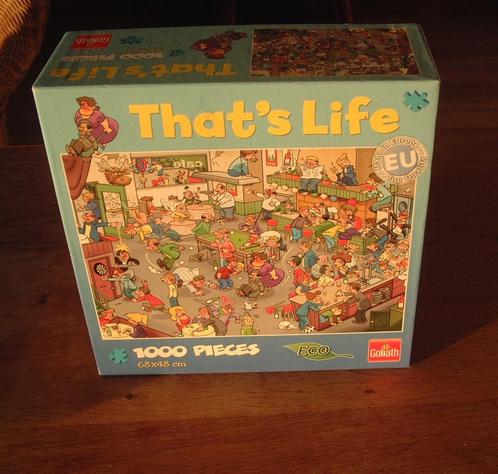 complete 1000 st. puzzel That's Life Pub cafe van Goliath, Hobby en Vrije tijd, Denksport en Puzzels, Zo goed als nieuw, Legpuzzel