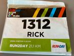 Startbewijs halve marathon van Haarlem, Tickets en Kaartjes, Eén persoon, September