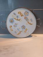 Antiek Dienblad Porselein/Metaal, Antiek en Kunst, Ophalen of Verzenden