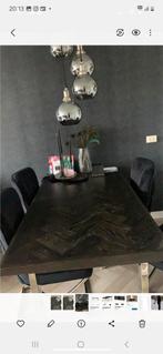 Richmond Blackbone zilver set, Ophalen, Zo goed als nieuw, 4 tot 6 stoelen