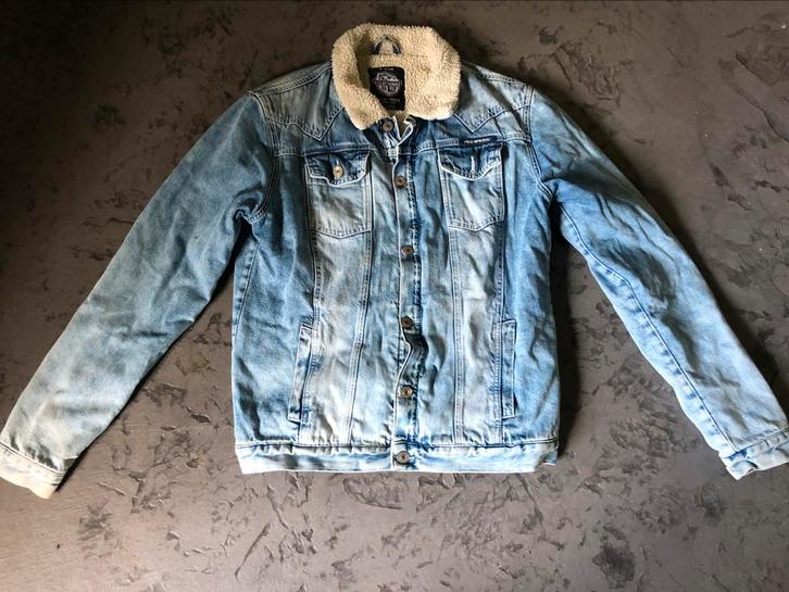 Vintage  RBC spijker jas / denim jack  blauw XL, Kleding | Heren, Jassen | Winter, Gedragen, Maat 56/58 (XL), Blauw, Ophalen