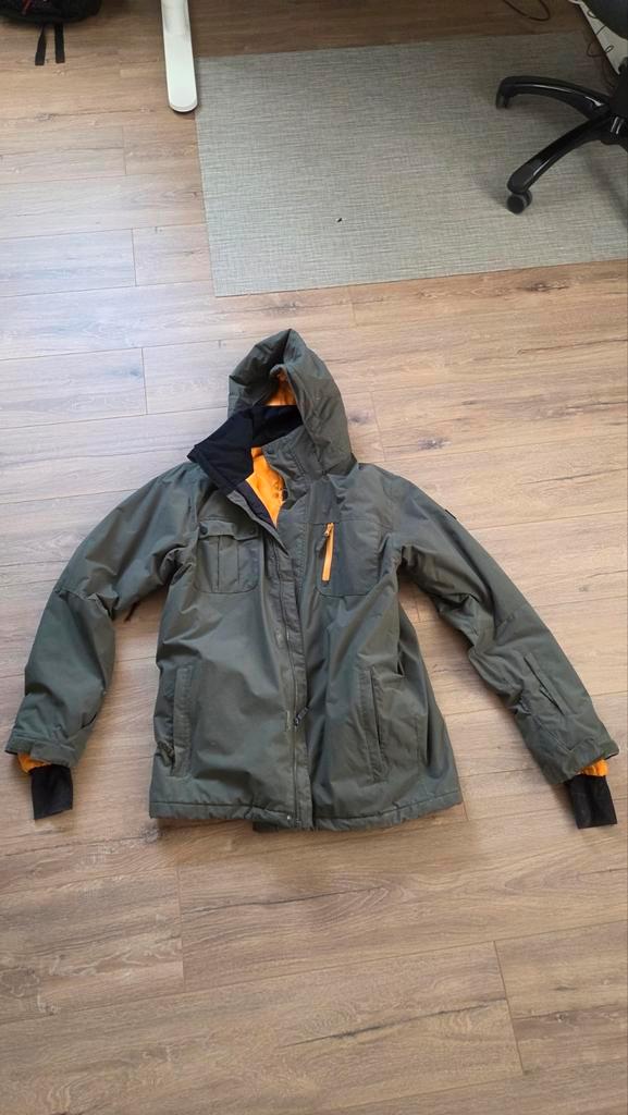 Quicksilver Ski Jas - Maat XL, Kleding | Dames, Jassen | Zomer, Gedragen, Maat 46/48 (XL) of groter, Groen, Ophalen of Verzenden