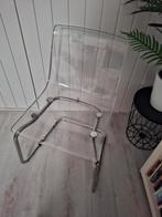 Transparante design stoel, Huis en Inrichting, Overige kleuren, Verzenden, Zo goed als nieuw, Metaal