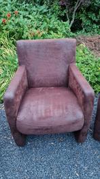 Stoel, Armstoel, Fauteuil, meerdere beschikbaar, Gebruikt, Leer, Ophalen of Verzenden, Drie