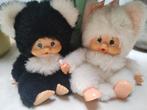 monchhichi friends kat, Verzamelen, Beren en Cherished Teddies, Ophalen of Verzenden, Gebruikt, Stoffen beer, Overige merken